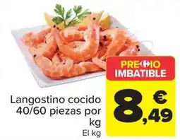 Carrefour Langostino cocido 40/60 oferta