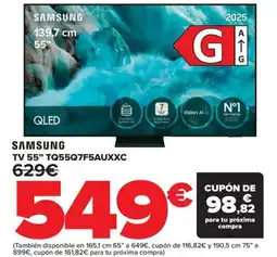 Carrefour SAMSUNG TV 55" TQ55Q7F5AUXXC oferta