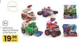 Eroski PAW PATROL Vehículos Rescue Wheels o Fire Rescue oferta