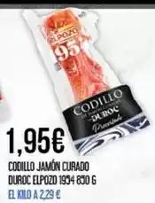 Claudio Elpozo - codillo jamon curado duroc 1954 850 g oferta