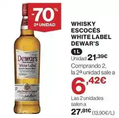 Hipercor Dewar's - whisky escoces white label oferta