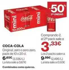 Hipercor Coca-cola - original oferta