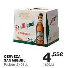 Hipercor San miguel - cerveza oferta