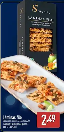 ALDI Special - láminas filo oferta