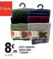 E.Leclerc Tissaia - lote 3 boxers caballero oferta