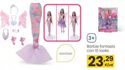 Eroski Barbie fantasía con 10 looks oferta