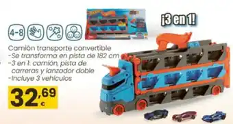 Eroski Camión transporte convertible oferta