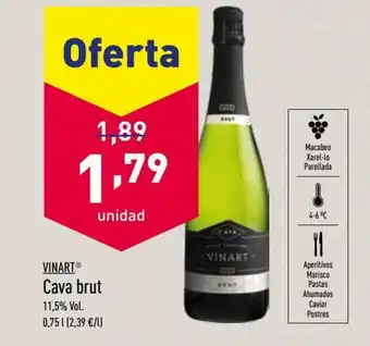 ALDI Vinart Cava brut 0,75l oferta
