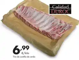 Supermercados Lupa Duroc - tira de costilla de cerdo oferta