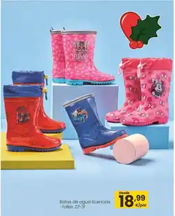 Eroski Botas de agua licencias -Tallas 22-31 oferta