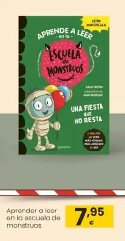 Eroski Aprender a leer en la escuela de monstruos oferta