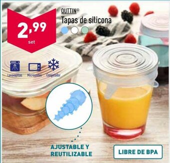ALDI Quttin Tapas de silicona oferta