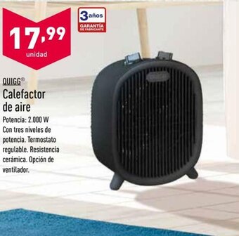 ALDI Quigg Calefactor de aire oferta