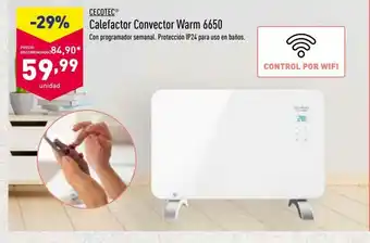 ALDI Cecotec Calefactor Convector Warm 6650 oferta