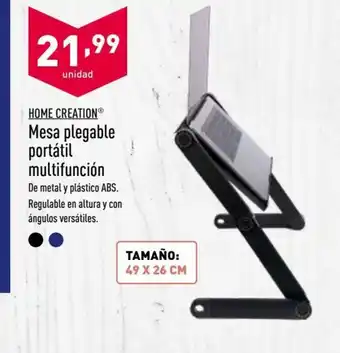 ALDI Home Creation Mesa plegable portátil multifuncion oferta