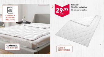ALDI Novitess Edredón individual oferta