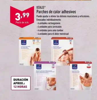 ALDI Vitalis Parches de calor adhesivos oferta
