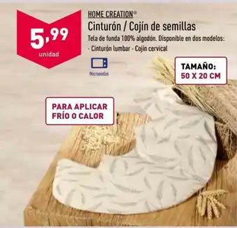 ALDI Home Creation Cinturón/ Cojin de semillas oferta