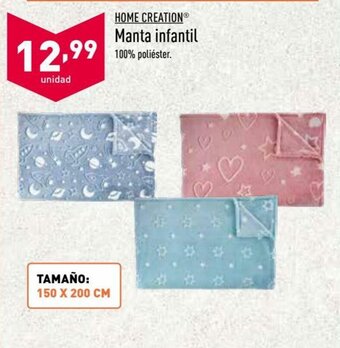 ALDI Home Creation Manta infantil oferta
