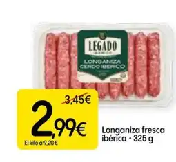 Dialprix Longaniza fresca ibérica oferta
