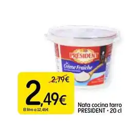 Dialprix PRESIDENT Nata cocina tarro oferta