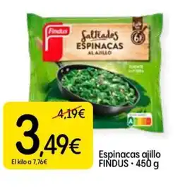 Dialprix FINDUS Espinacas ajillo oferta