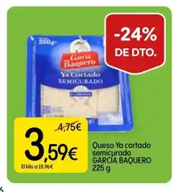 Dialprix GARCÍA BAQUERO Queso Ya cortado semicurado oferta