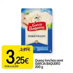 Dialprix GARCÍA BAQUERO Queso lonchas semi oferta