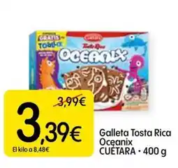 Dialprix CUÉTARA Galleta Tosta Rica Oceanix oferta