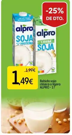 Dialprix ALPRO Bebida soja clásica o ligera oferta