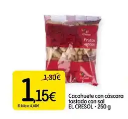 Dialprix EL CRESOL Cacahuete con cáscara tostado con sal oferta