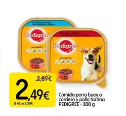 Dialprix PEDIGREE Comida perro buey o cordero y pollo tarrina oferta