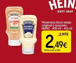 Dialprix HEINZ Mayonesa boca abajo original o mayomix oferta