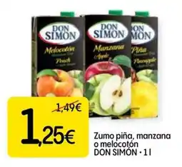 Dialprix DON SIMÓN Zumo piña, manzana o melocotón oferta