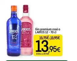 Dialprix LARIOS 12 Gin premium rosé o oferta
