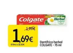 Dialprix COLGATE Dentifrico herbal oferta