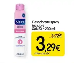 Dialprix SANEX Desodorate spray invisible oferta