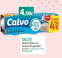 Dialprix CALVO Atún Claro en aceite de girasol oferta