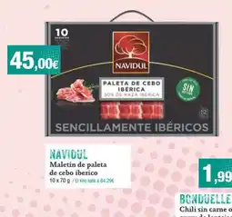 Dialprix NAVIDUL Maletín de paleta de cebo iberico oferta