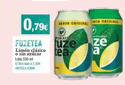 Dialprix FUZETEA Limón clásico o sin azúcar oferta