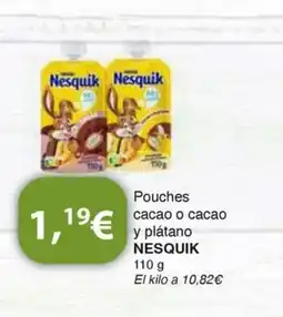 Dialprix NESQUIK Pouches cacao o cacao y plátano oferta
