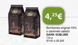 Dialprix DARK SUBLIME Bombones original 70% o caramelo salado oferta