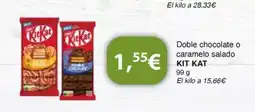 Dialprix KIT KAT Doble chocolate o caramelo salado oferta