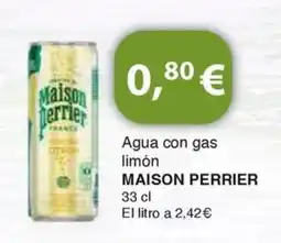 Dialprix MAISON PERRIER Agua con gas limón oferta