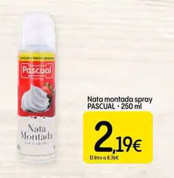 Dialprix PASCUAL Nata montada spray oferta