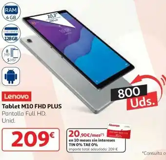 Alcampo Lenovo Tablet M10 FHD Plus oferta
