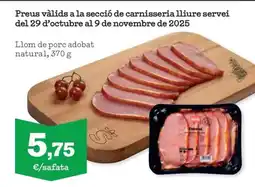 Sorli Llom de porc adobat natural oferta
