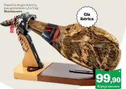 Sorli Espatlla de gla ibèrica, pes aproximat Montenuevo oferta