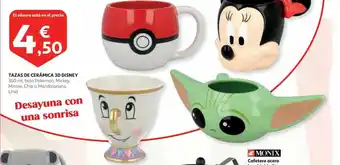 Alcampo Tazas De Cerámica 3D Disney 360ml oferta