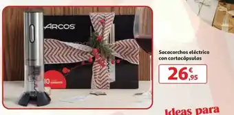 Alcampo Sacacorchos eléctrico con cortacápsulas oferta